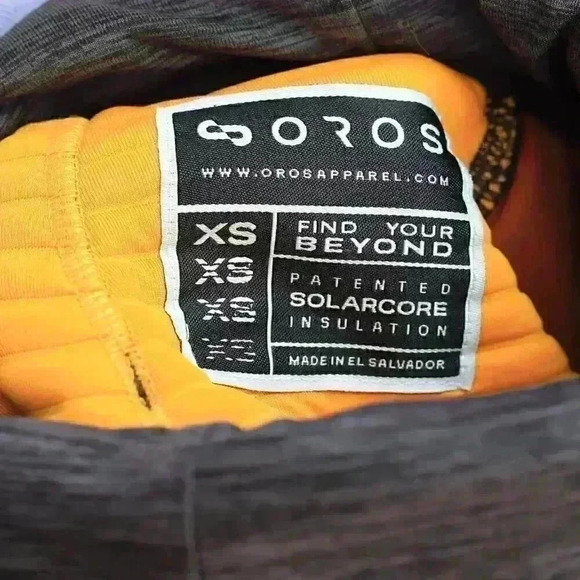 Oros Explorer SOLARCORE Insulation XS Pullover ski/snow Layer orange/grey\ Women - Picture 15 of 16